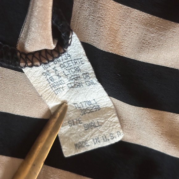 Vintage The Limited 1990s Black Tan Long Sleeve Top - Picture 8 of 13